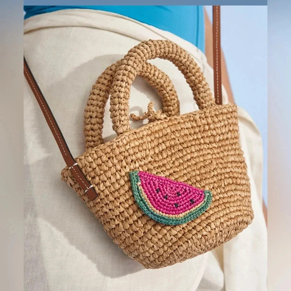 EMILI SINDLEV X MANEBÍ 
Raffia and Leather Summer Bag Mini
Cross-body - Picture 2 of 10